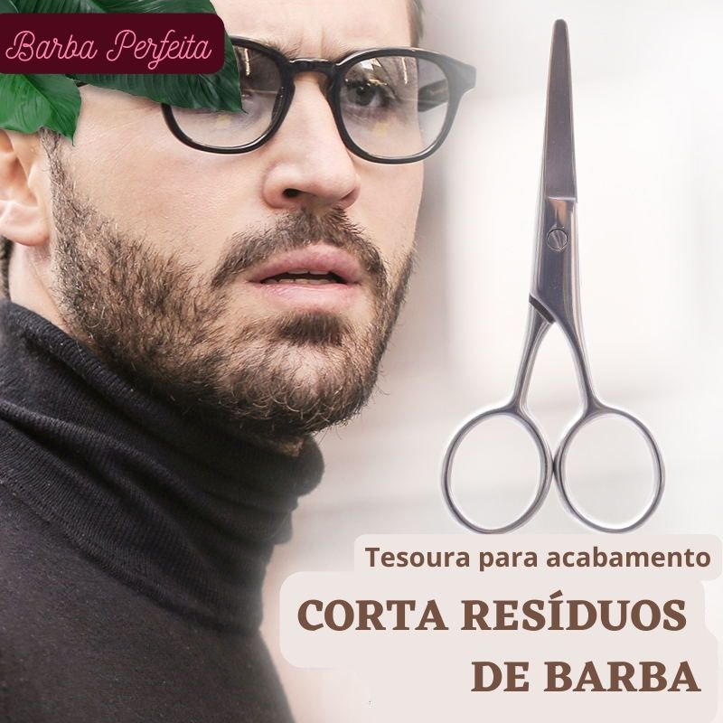 Barba Perfeita™ - Kit Ecológico com Escova, Pente e Tesoura